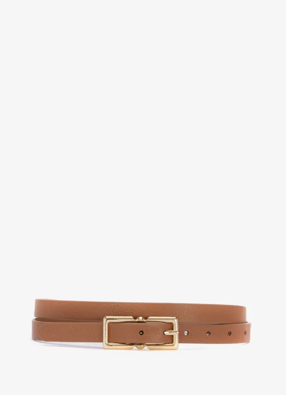 Tan Leather Skinny Belt sold by Mint Velvet