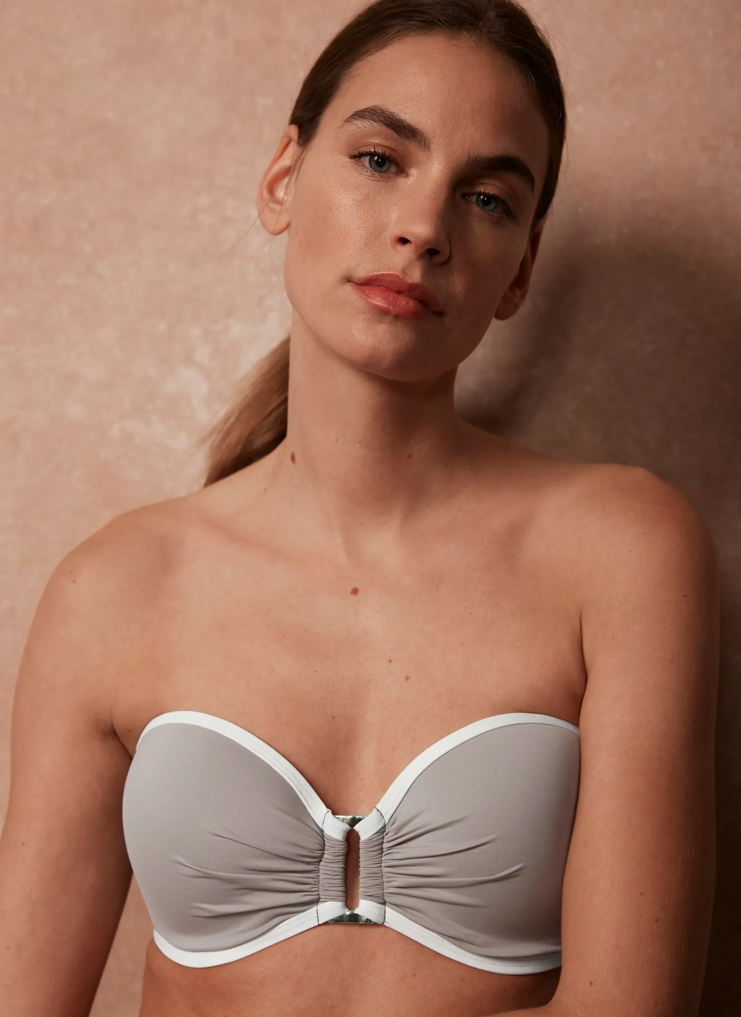 Neutral Halter Bikini Top sold by Mint Velvet product image thumbnail 2