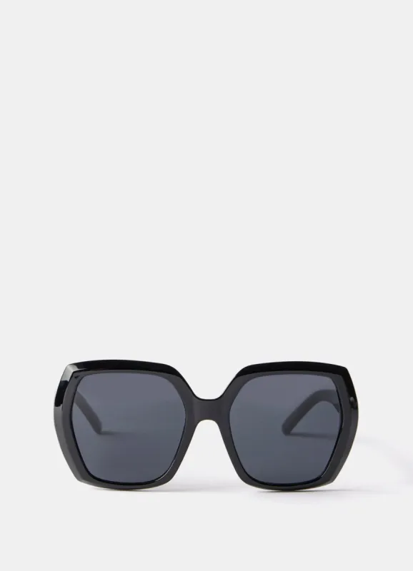 Black Oversized Sunglasses sold by Mint Velvet