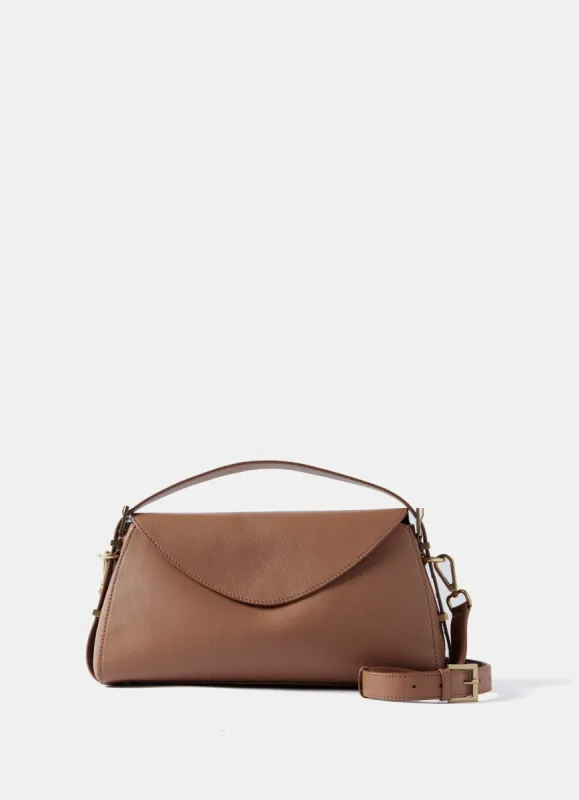 Tan Leather Shoulder Bag sold by Mint Velvet