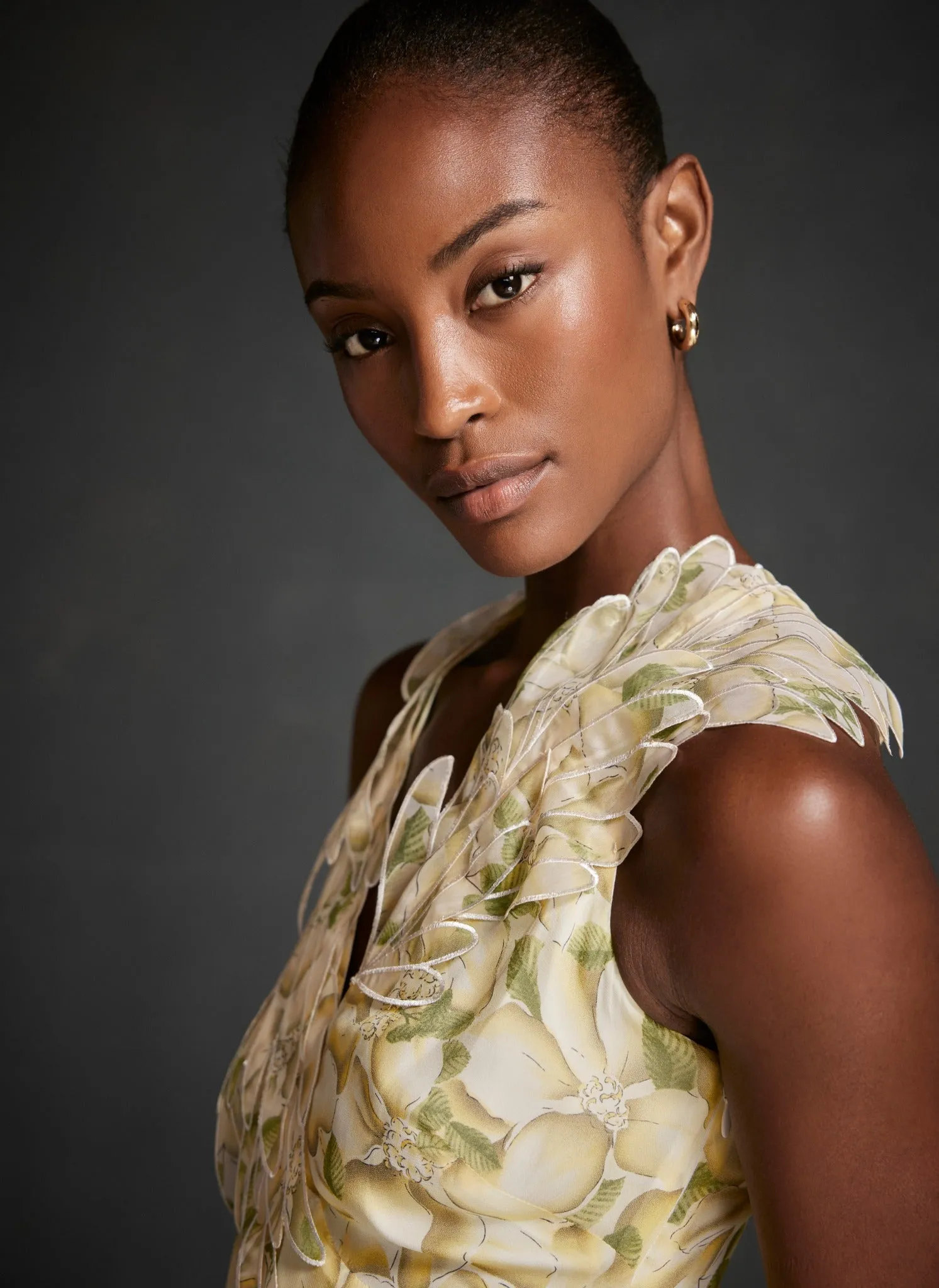 Yellow Floral Print Maxi Dress sold by Mint Velvet product image thumbnail 5