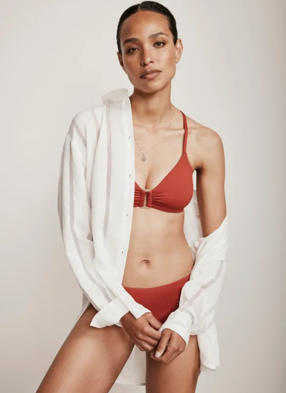 Rust Orange Bikini Top sold by Mint Velvet