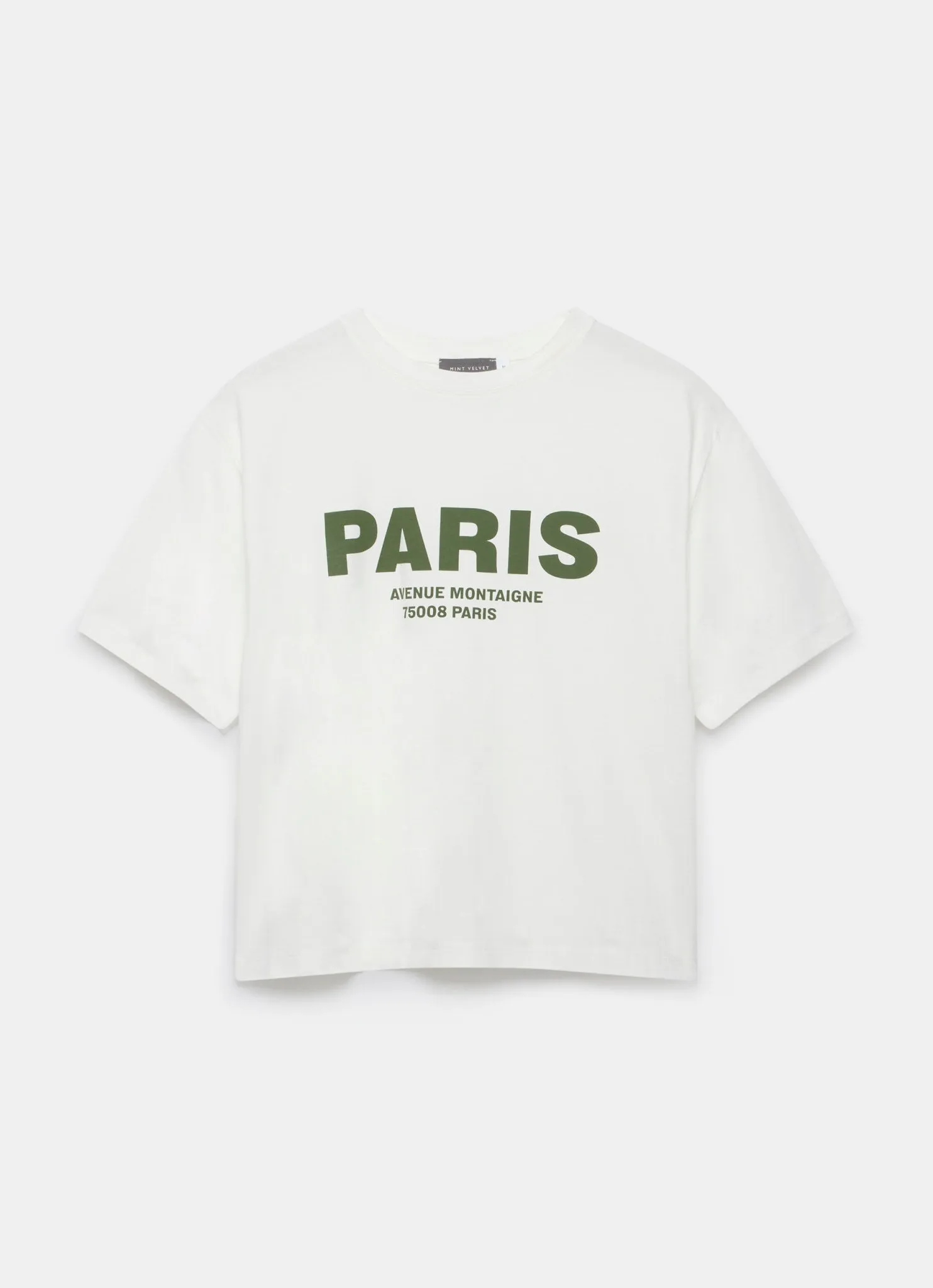 White Paris Slogan T-Shirt sold by Mint Velvet product image thumbnail 5