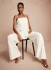 White Disc Fringe Bandeau Top sold by Mint Velvet