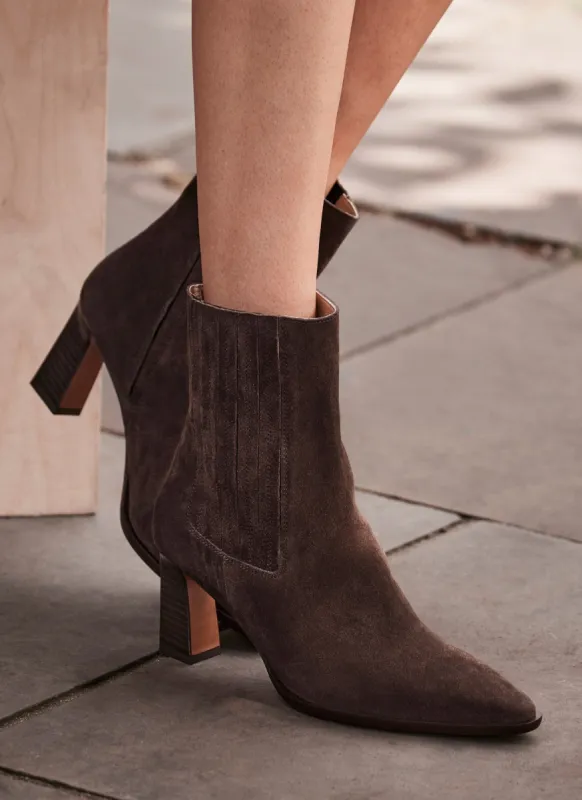 Milly Brown Suede Ankle Boots sold by Mint Velvet