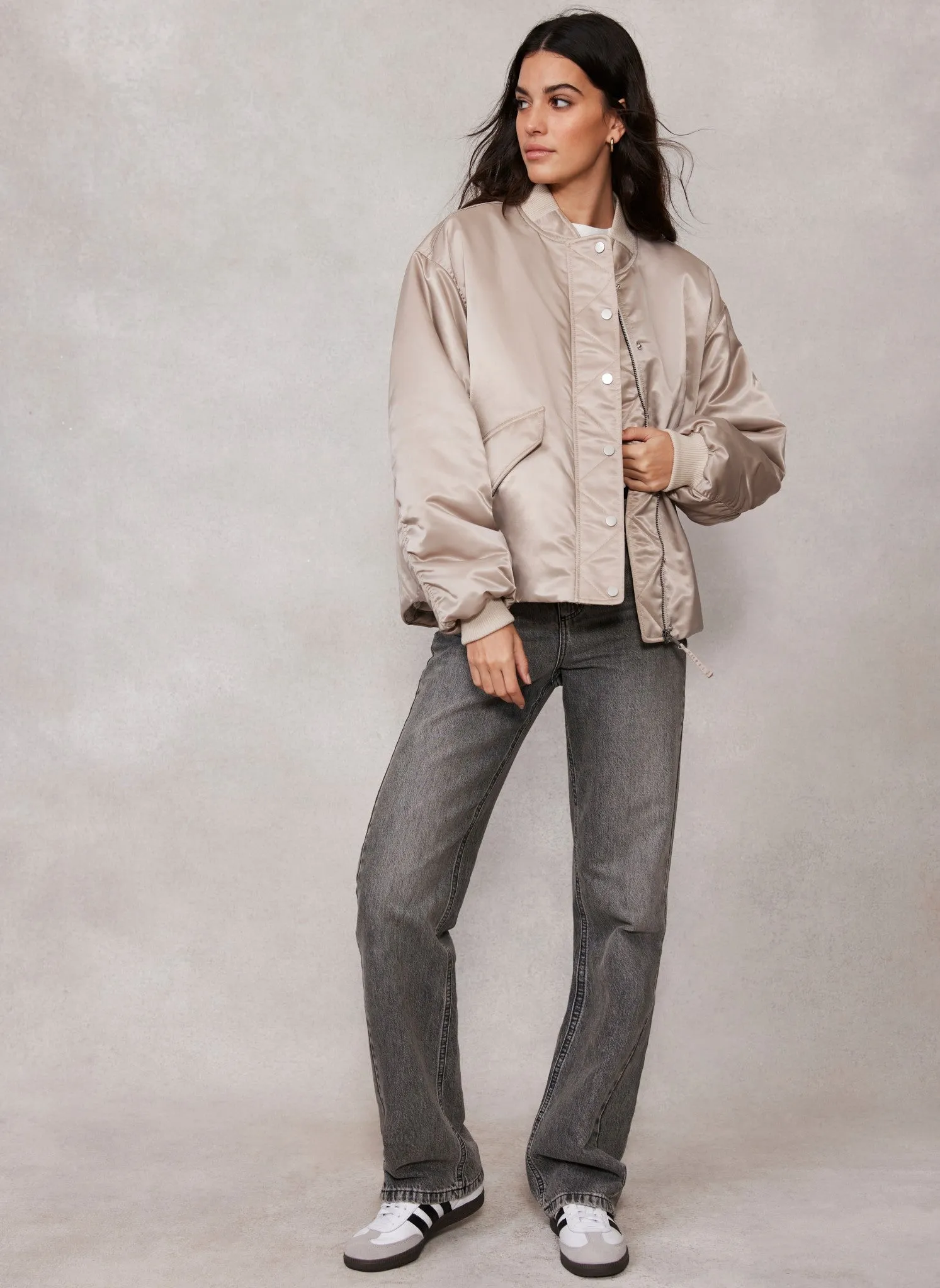 Taupe Bomber Jacket sold by Mint Velvet product image thumbnail 3