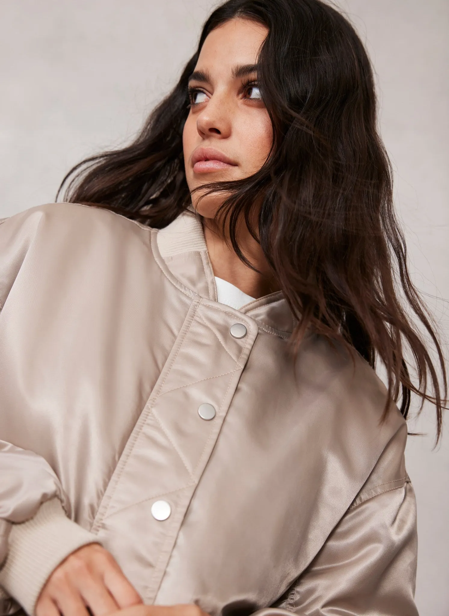 Taupe Bomber Jacket sold by Mint Velvet product image thumbnail 5