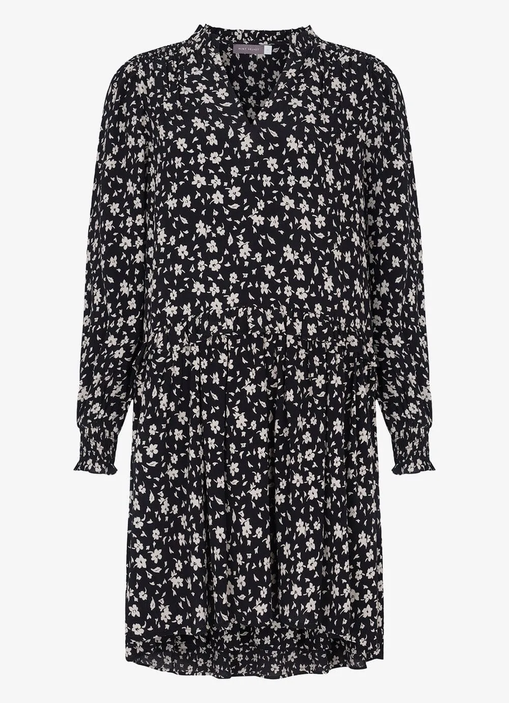 Darcie Black Floral Mini Dress sold by Mint Velvet product image thumbnail 3