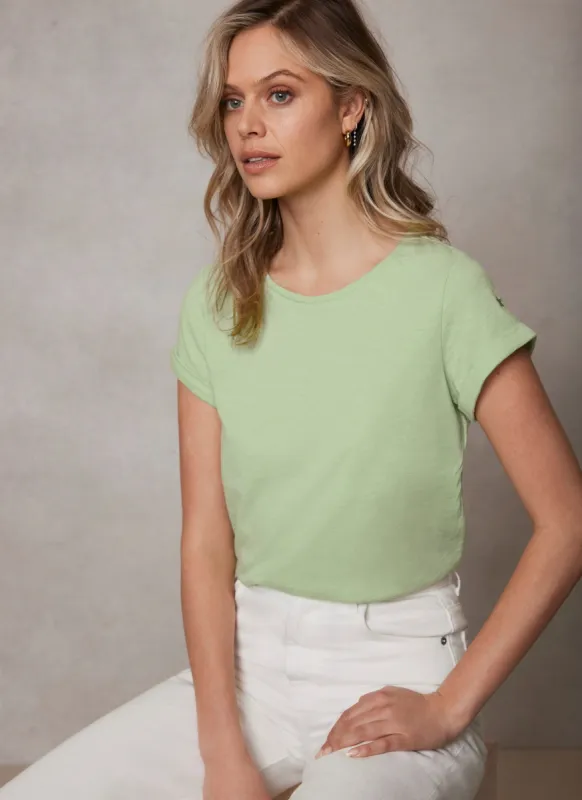 Green Cotton Star T-Shirt sold by Mint Velvet