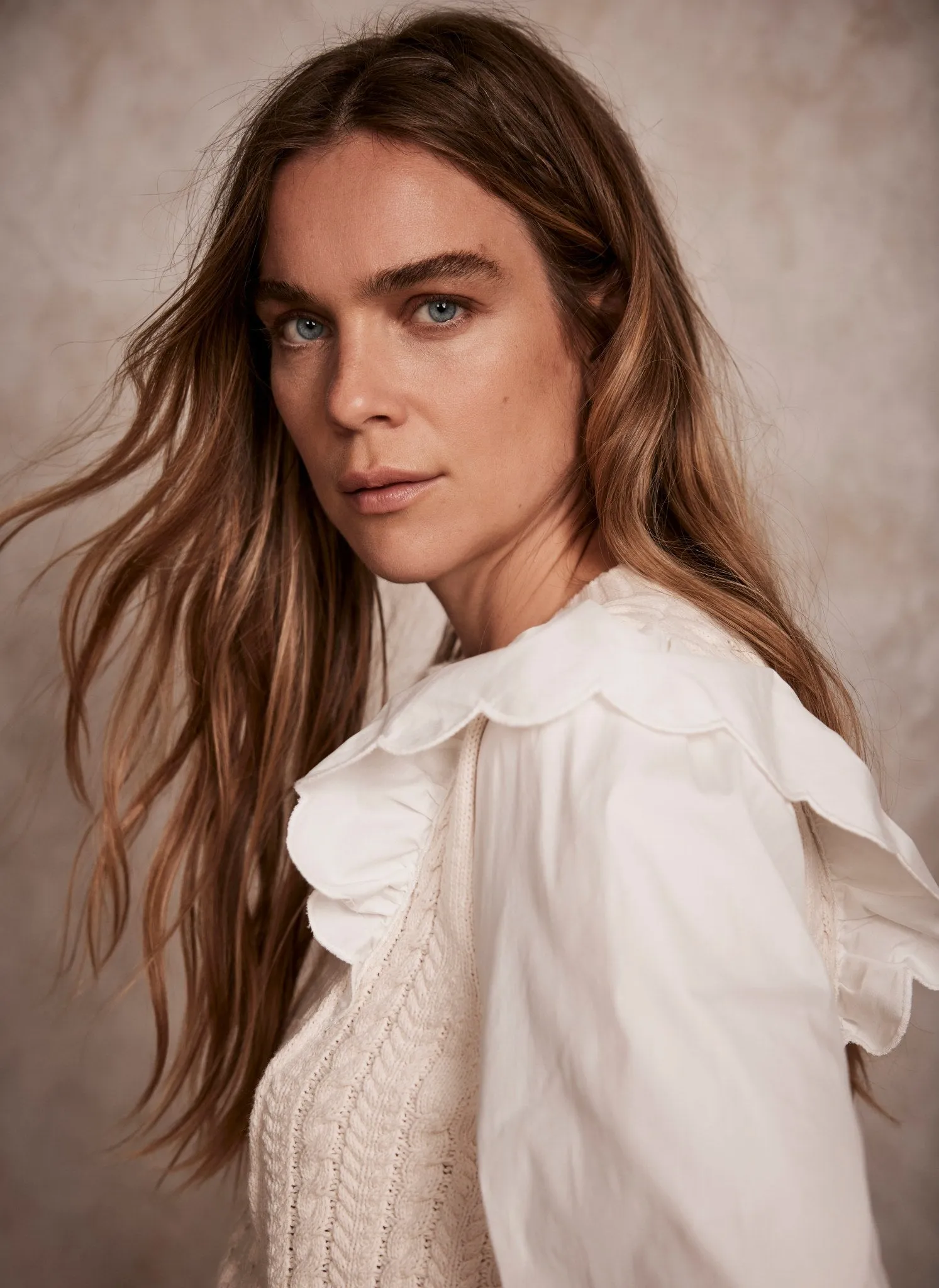 White Cotton Sleeve Knit Jumper sold by Mint Velvet product image thumbnail 5