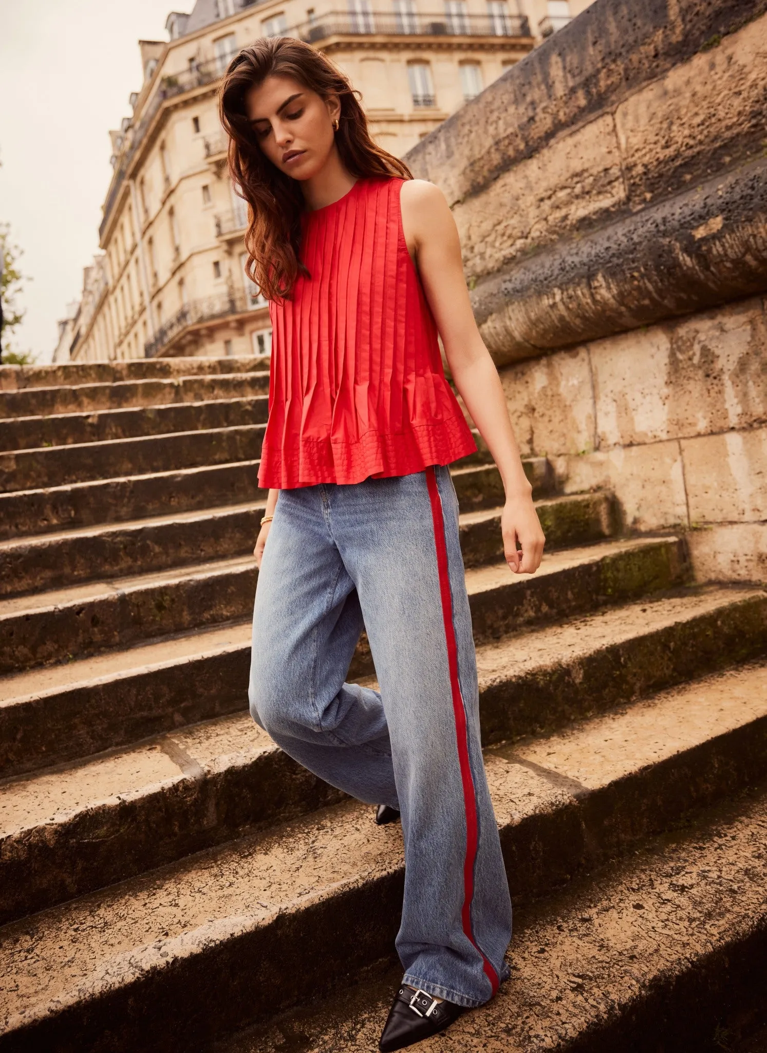 Workable Wide Side Stripe Jean sold by Mint Velvet product image thumbnail 2