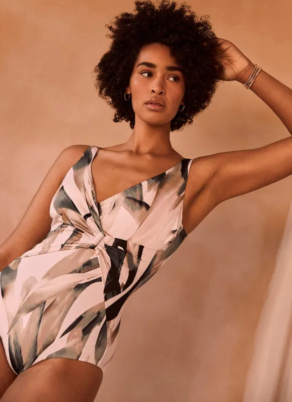 Meera Wrap Plunge Swimsuit sold by Mint Velvet