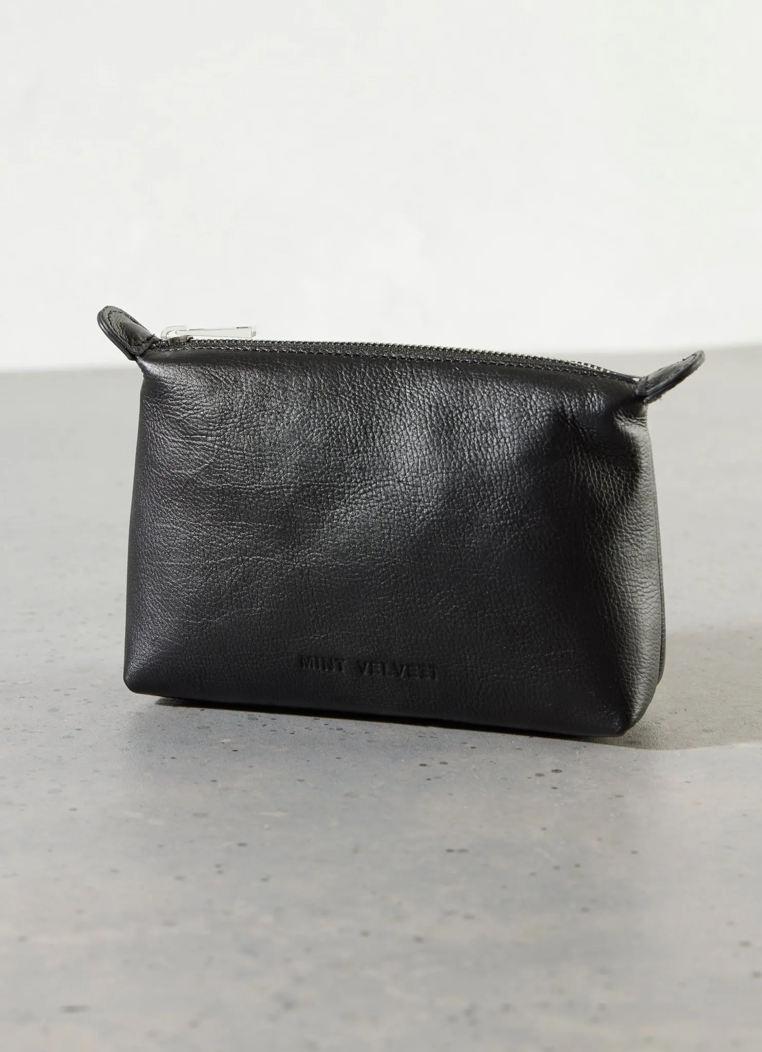 Black Leather Makeup Bag sold by Mint Velvet