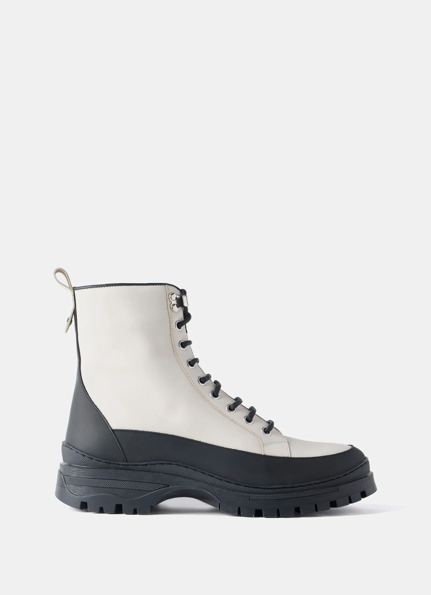 Cream Leather Hiking Boots sold by Mint Velvet product image thumbnail 3