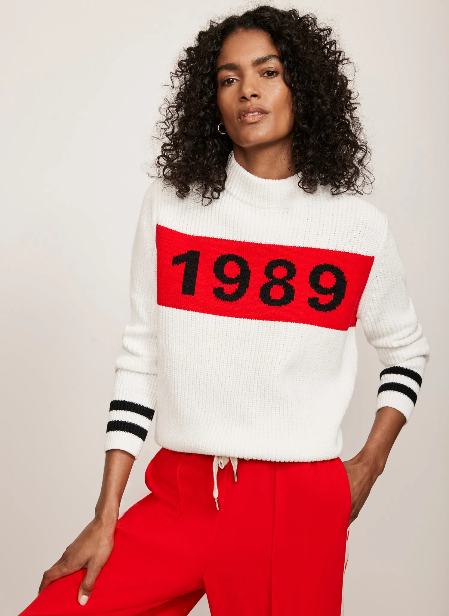 White Cotton Graphic Jumper sold by Mint Velvet product image thumbnail 5