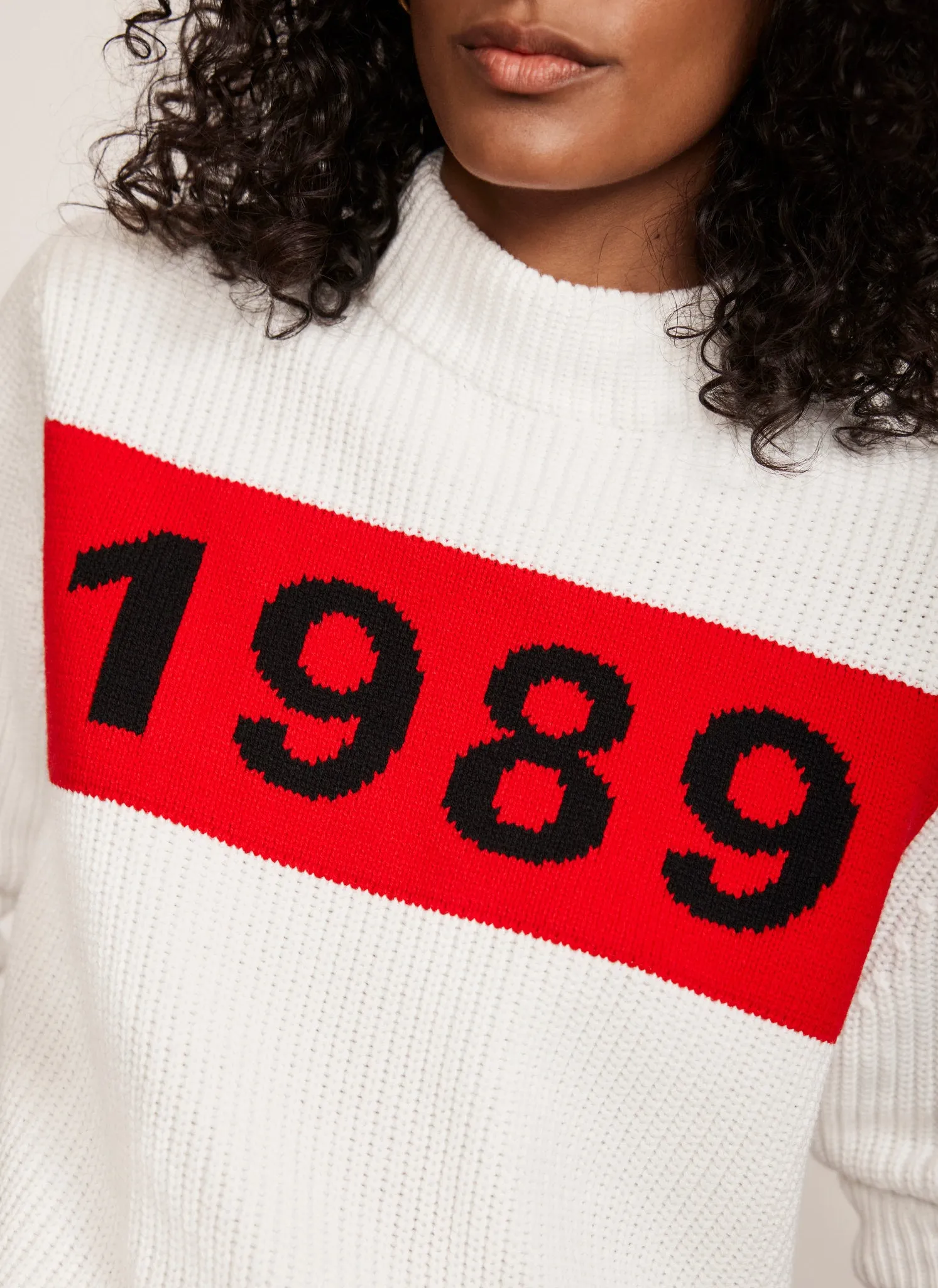 White Cotton Graphic Jumper sold by Mint Velvet product image thumbnail 4