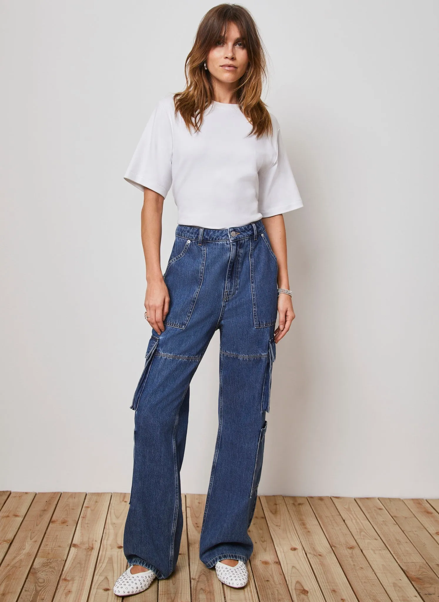 Indigo Ultimate Cargo Pocket Jeans sold by Mint Velvet product image thumbnail 2