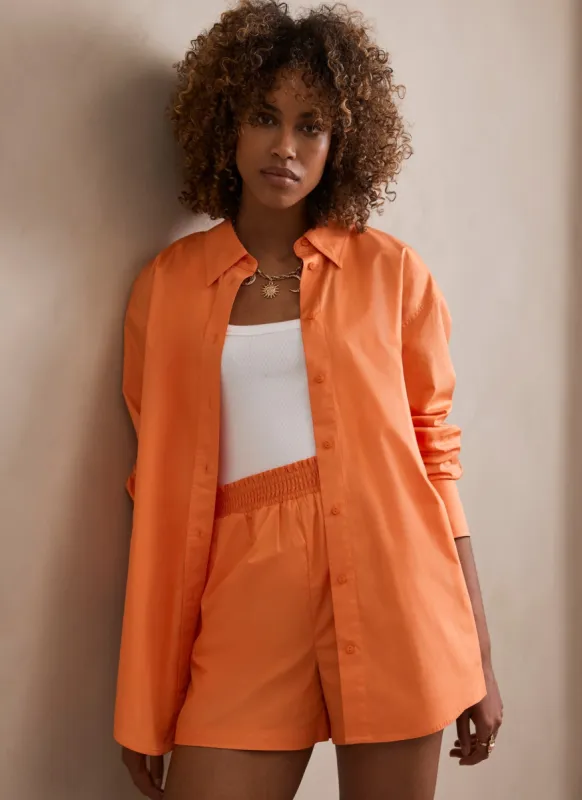 Orange Cotton Shirt & Shorts Set sold by Mint Velvet