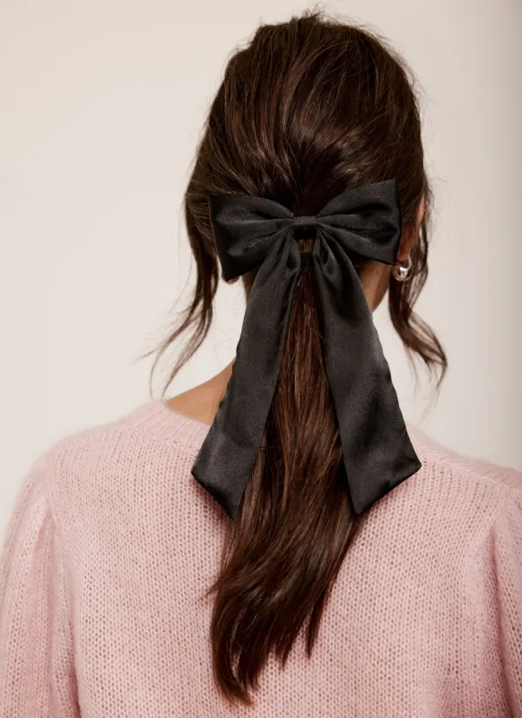 Black Bow Hair Clip sold by Mint Velvet