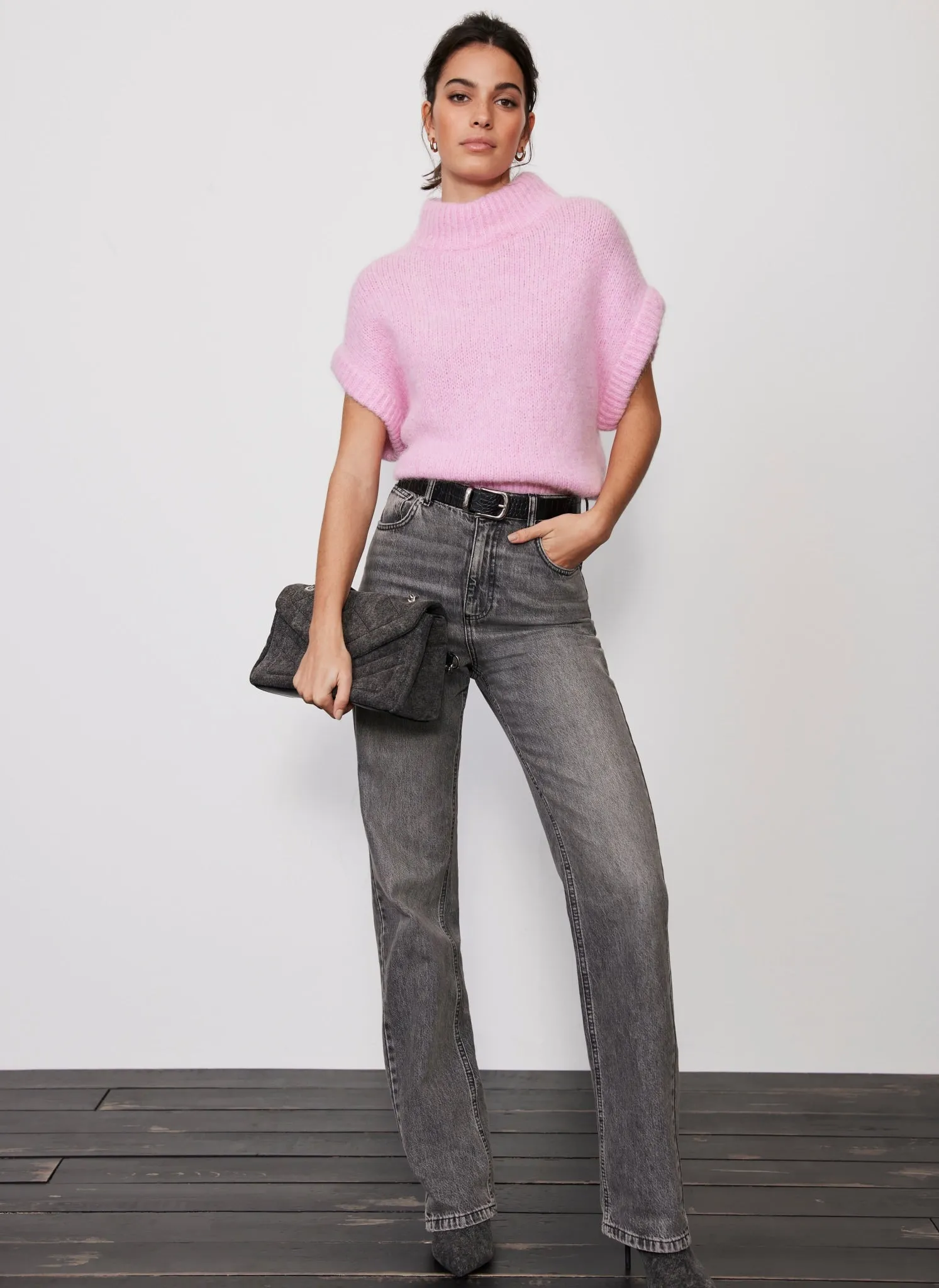 Pink Wool Blend Top sold by Mint Velvet product image thumbnail 3
