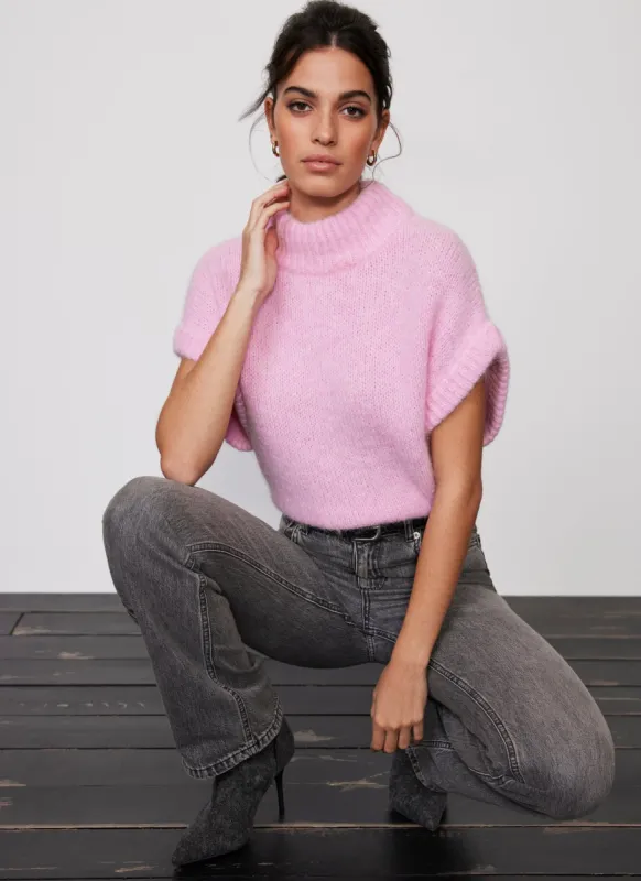 Pink Wool Blend Top sold by Mint Velvet