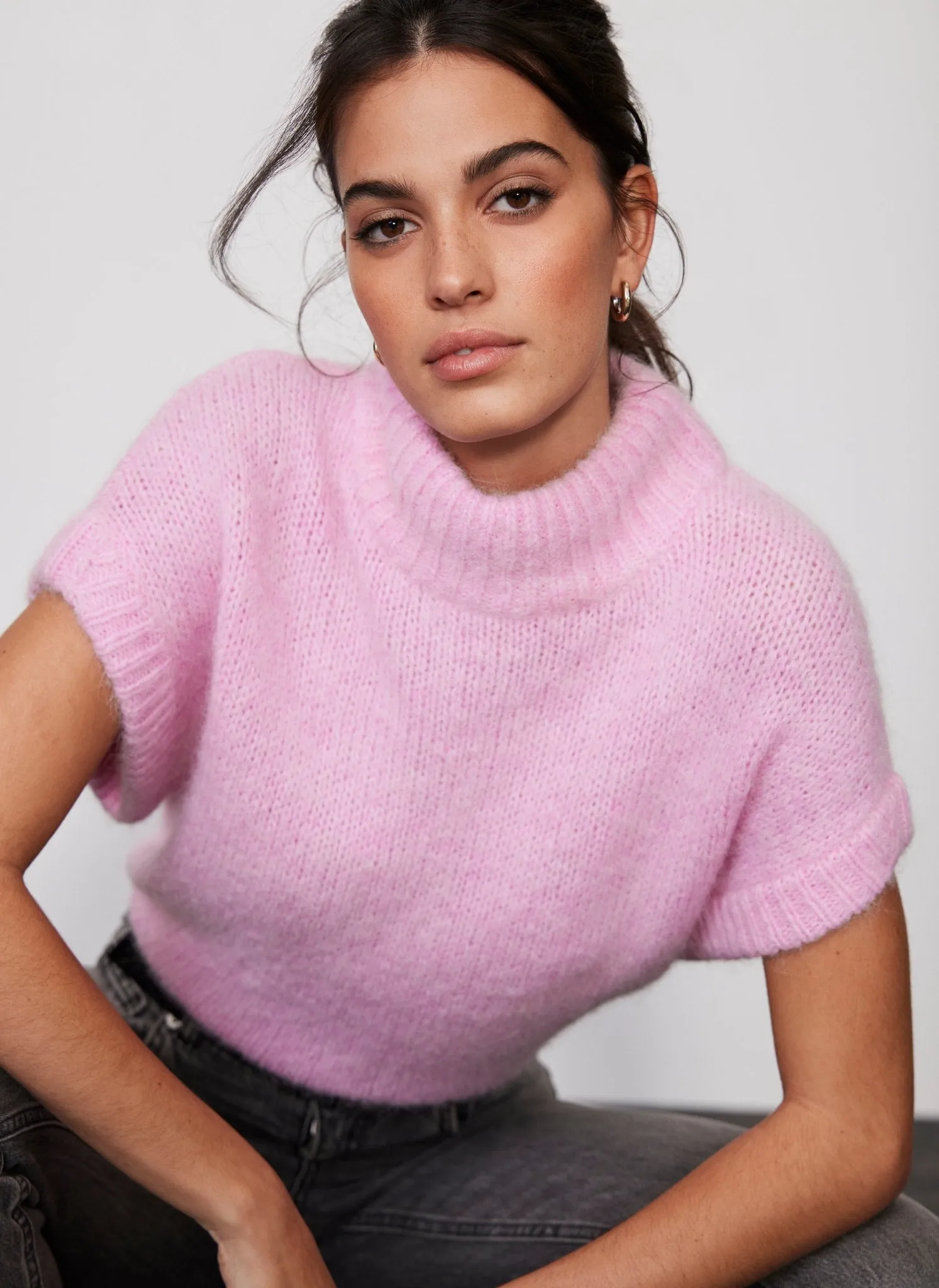 Pink Wool Blend Top sold by Mint Velvet product image thumbnail 2