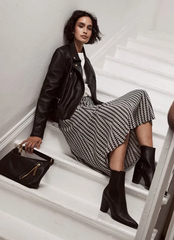 Hallie Print Midi Skirt sold by Mint Velvet