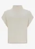 White Wool Blend Sleeveless Top sold by Mint Velvet