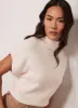 White Wool Blend Sleeveless Top sold by Mint Velvet