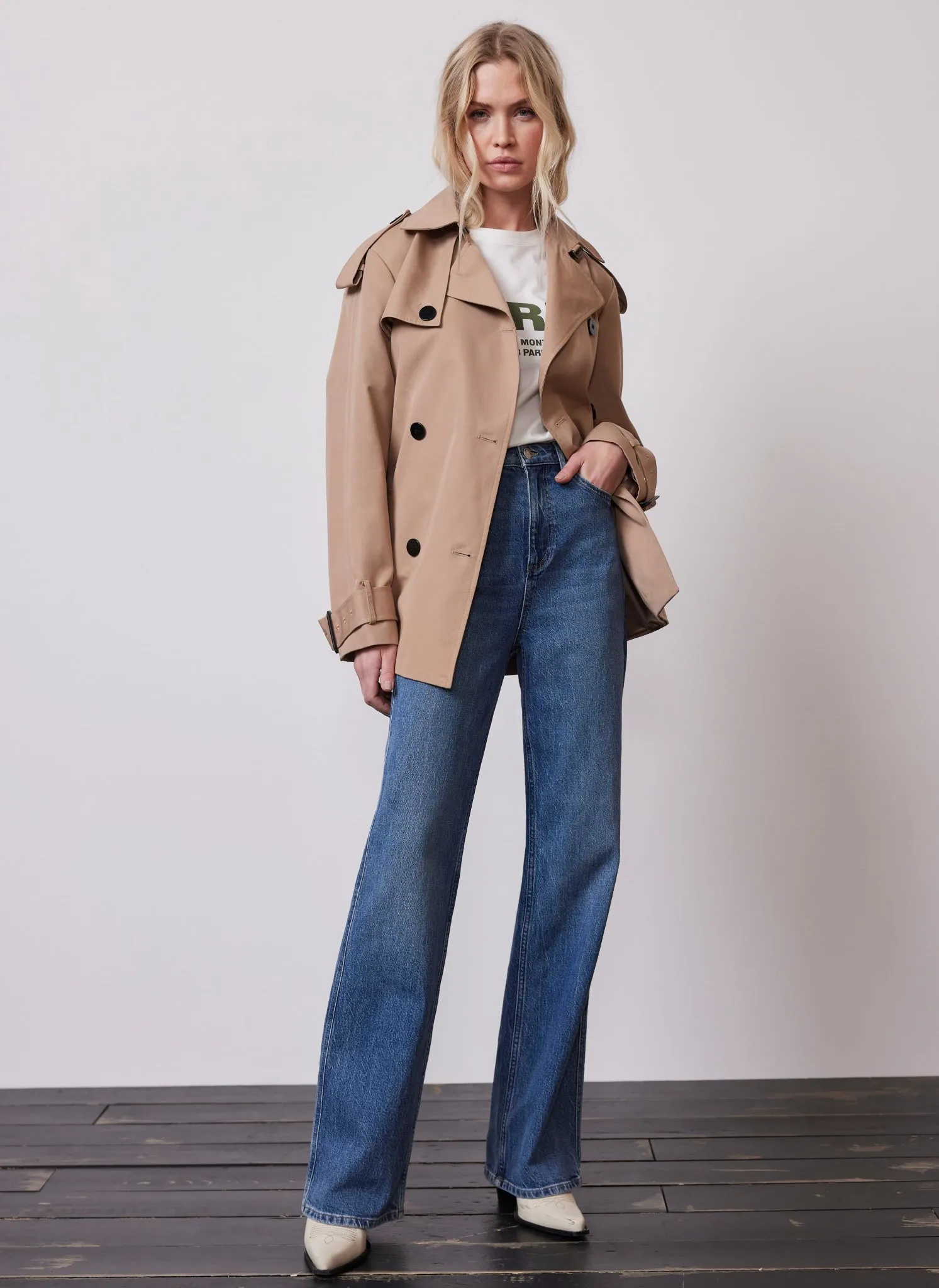 Camel Short Trench Coat sold by Mint Velvet