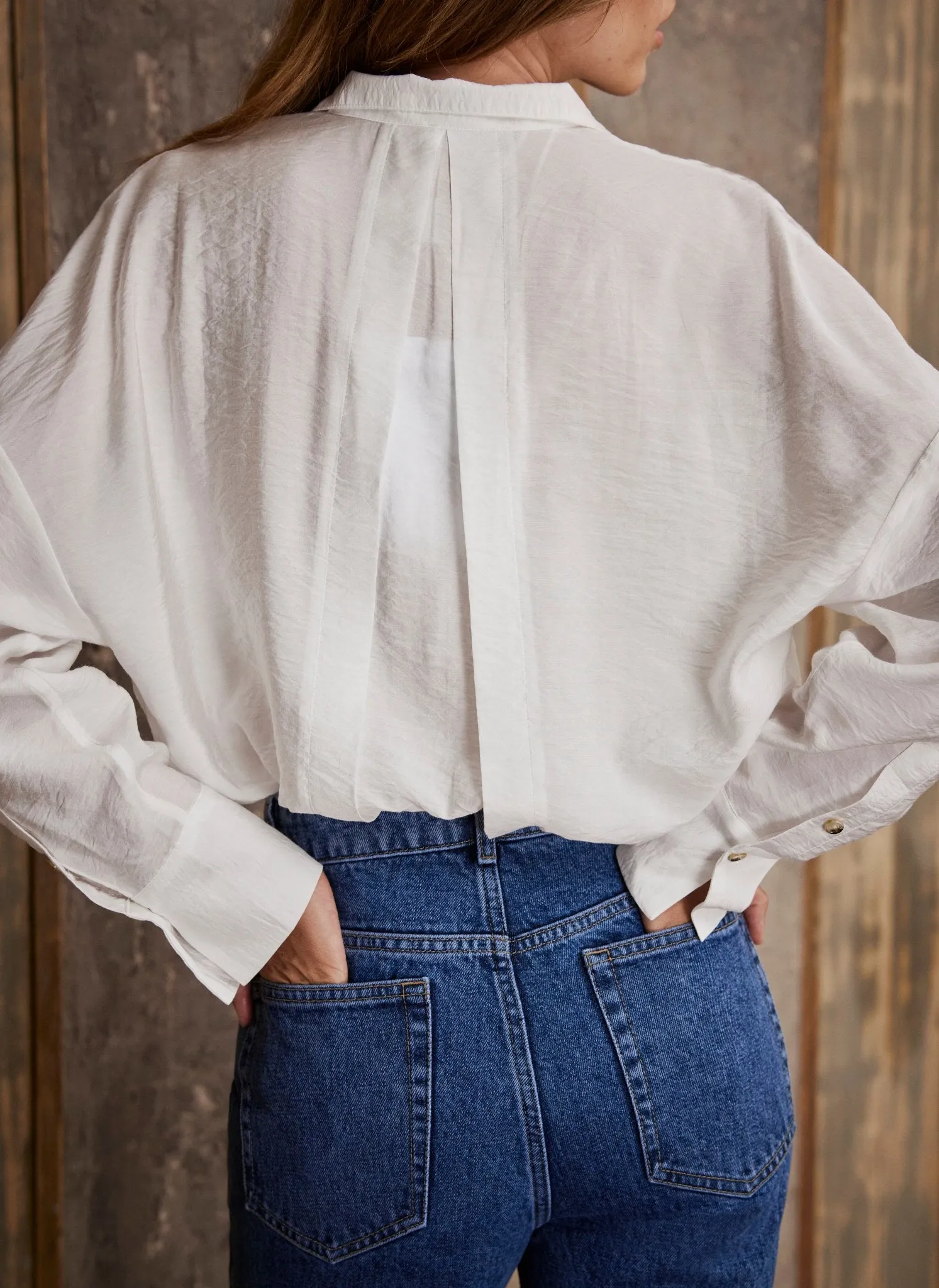 White Stand Collar Blouse sold by Mint Velvet product image thumbnail 3