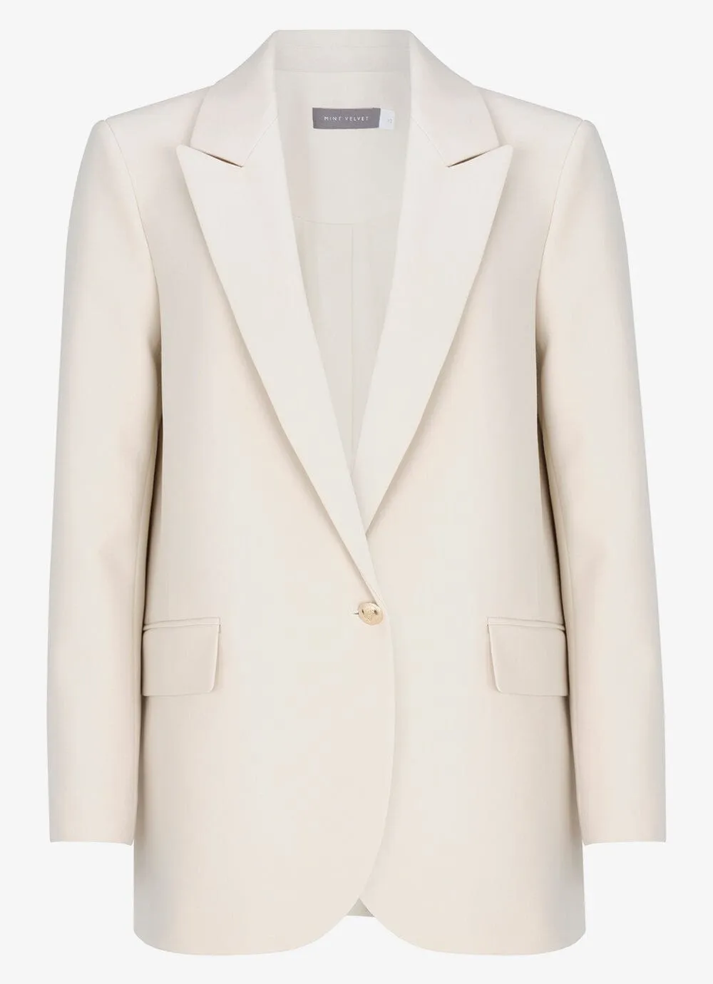 Neutral Single Breasted Blazer sold by Mint Velvet product image thumbnail 5