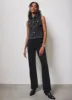 Washed Black Studded Wide Jeans sold by Mint Velvet