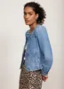 Indigo Puff Sleeve Denim Jacket sold by Mint Velvet