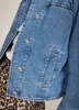 Indigo Puff Sleeve Denim Jacket sold by Mint Velvet