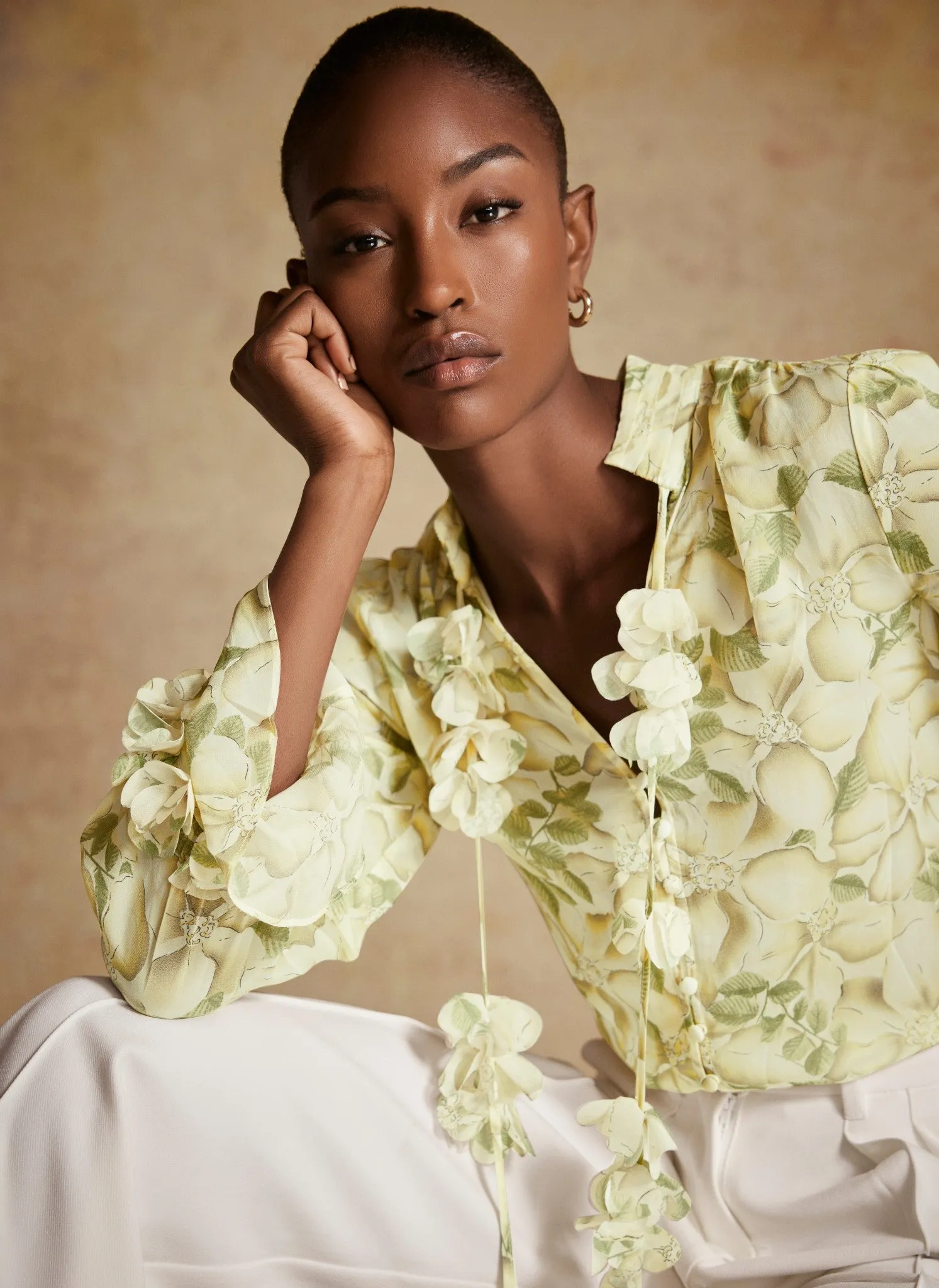 Yellow Floral Print Blouse sold by Mint Velvet product image thumbnail 5