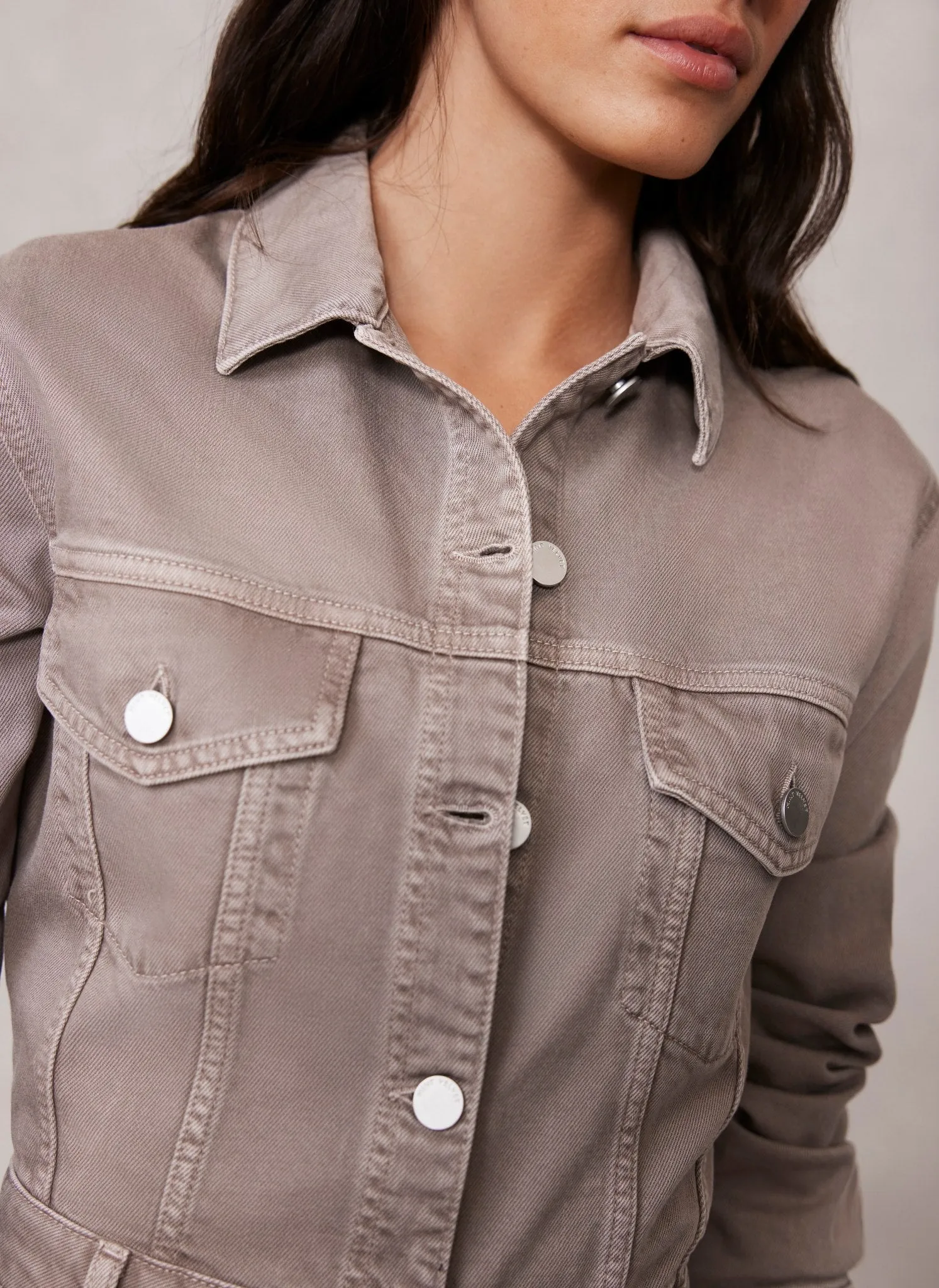 Taupe Denim Jumpsuit sold by Mint Velvet product image thumbnail 4