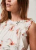Neutral Floral Print Midi Dress sold by Mint Velvet