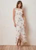Neutral Floral Print Midi Dress sold by Mint Velvet