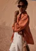 Rust Orange Linen Shirt sold by Mint Velvet
