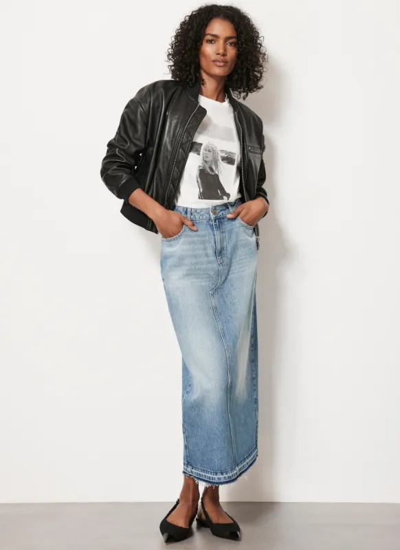 Blue Denim Maxi Skirt sold by Mint Velvet