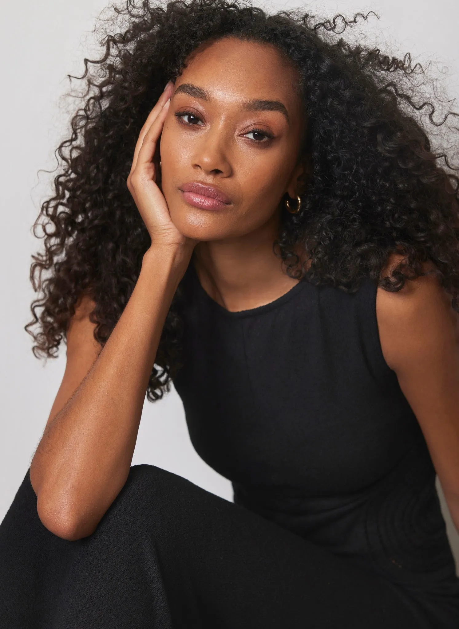 Black Crochet Cut Out Maxi Dress sold by Mint Velvet product image thumbnail 4