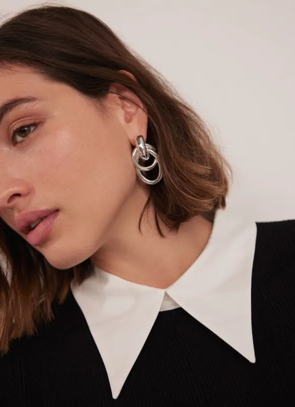 Silver Multi Hoop Stud Earring sold by Mint Velvet