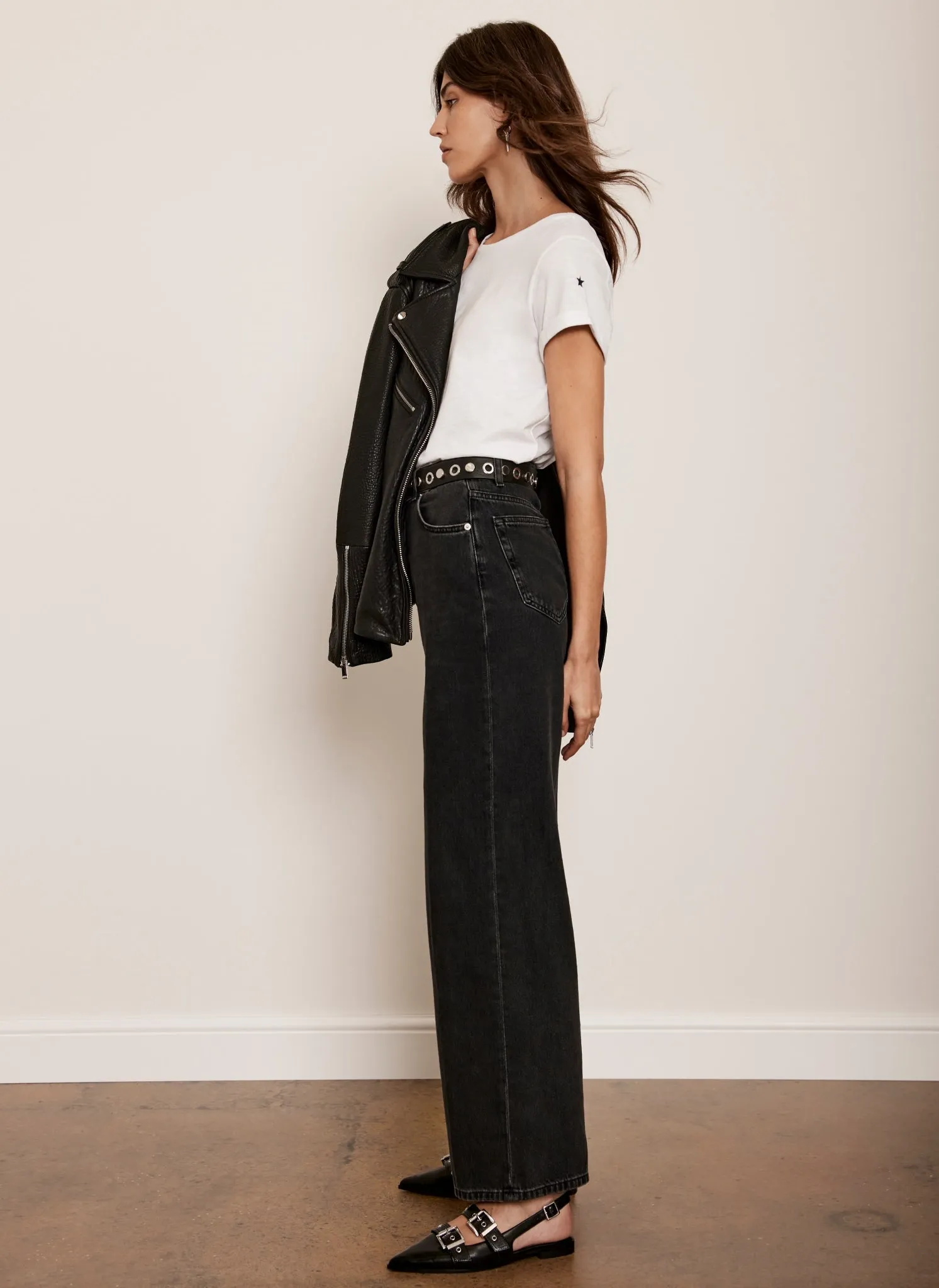 White Cotton Star T-Shirt sold by Mint Velvet product image thumbnail 5