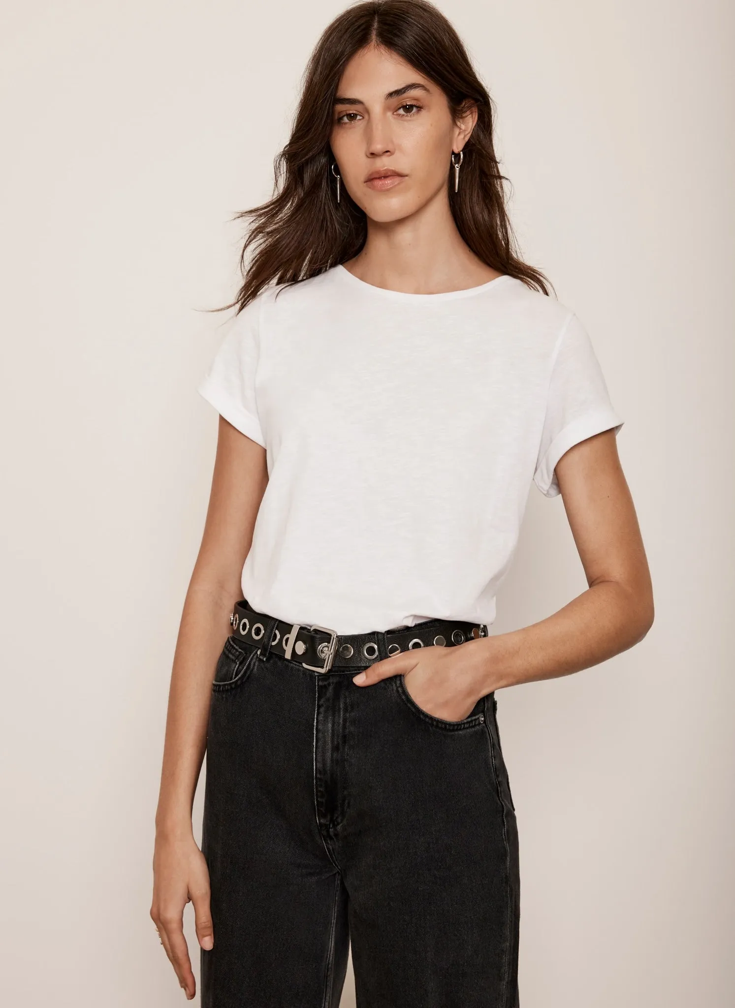 White Cotton Star T-Shirt sold by Mint Velvet product image thumbnail 2