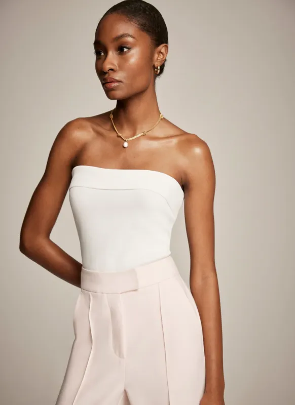 White Bandeau Top sold by Mint Velvet