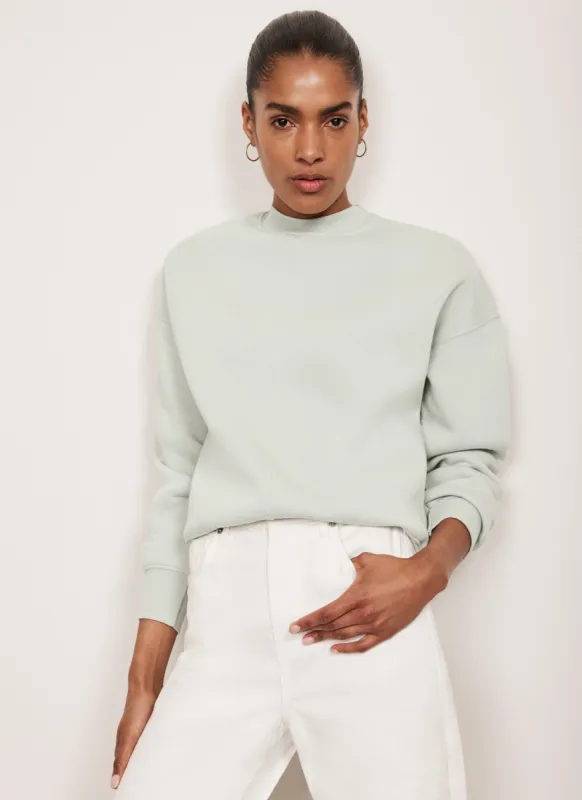 Green Seam Detail Sweatshirt sold by Mint Velvet