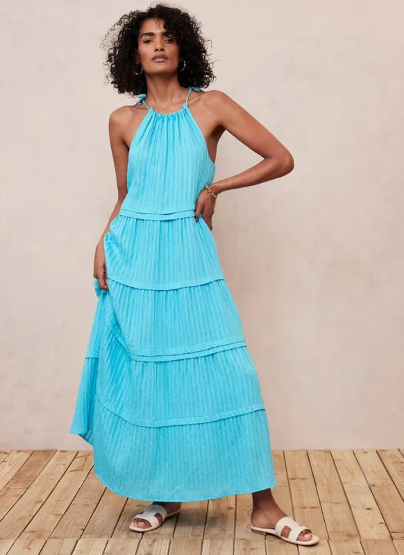 Turquoise Halter Maxi Dress sold by Mint Velvet