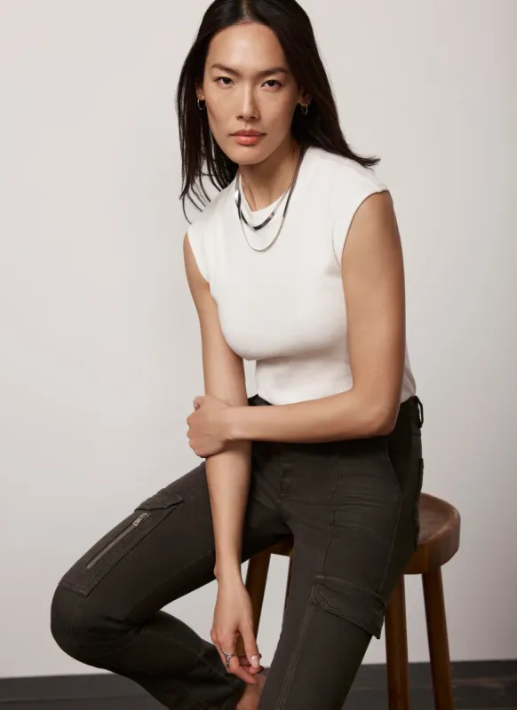 Cream Sleeveless Top made by Mint Velvet