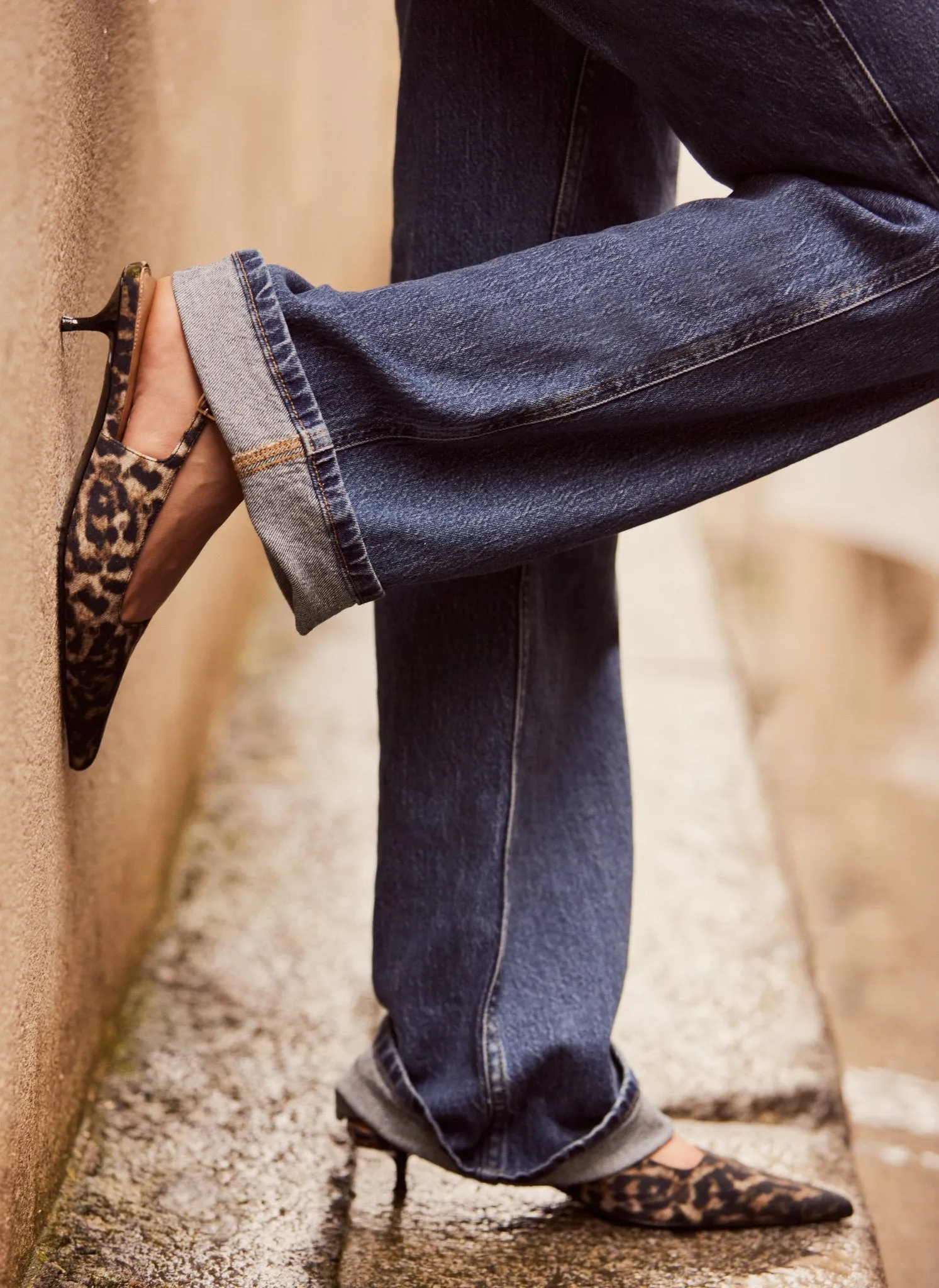 Leopard Print Slingback Kitten Heels sold by Mint Velvet